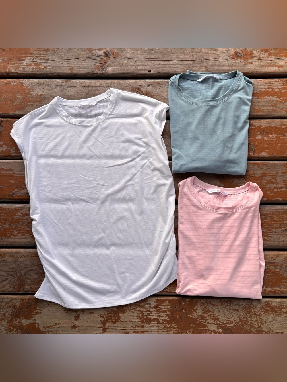 Lole Cap Sleeve Tops with Ruched Sides - 3 Count - Size XL